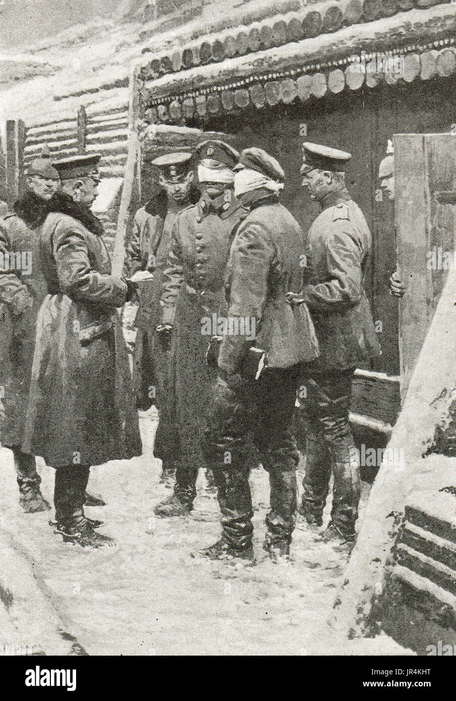 Les yeux bandés, envoyé spécial de la paix russe 1917 Banque D'Images