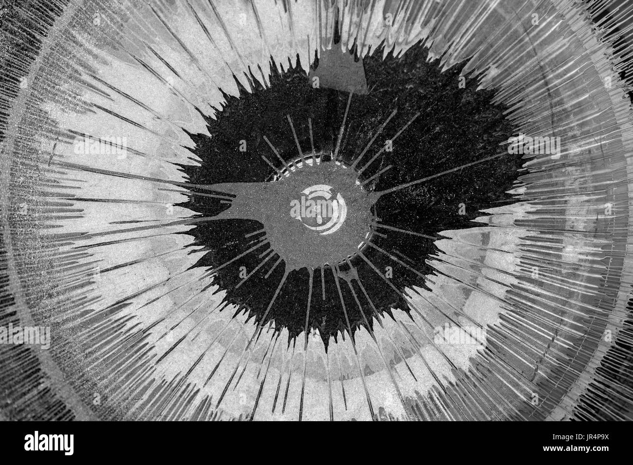 Équipes de Frisbee avec motifs multicolores dans un cercle sur le dessus de l'Équipes de Frisbee Banque D'Images