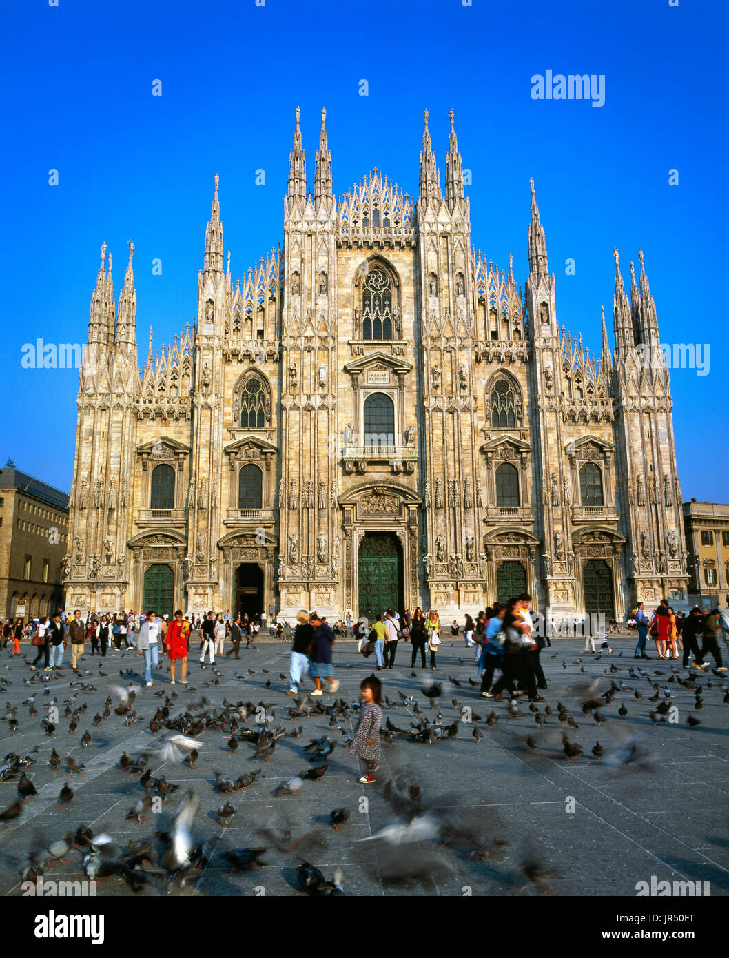 La Cathédrale de Duomo di Milano, Milan, Lombardie, Italie Banque D'Images