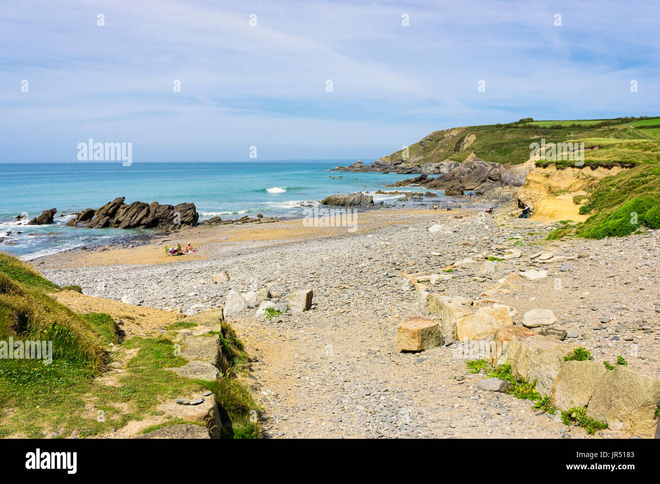 Plage, Royaume-Uni - plage de Dollar Cove à Gunwalloe, péninsule de Lizard, côte des Cornouailles Banque D'Images