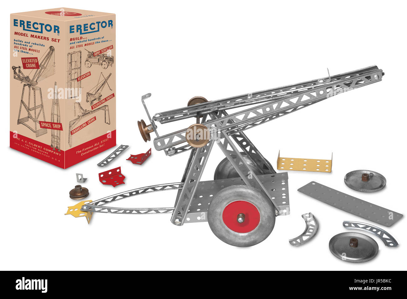 Erector Set avec fort Banque D'Images