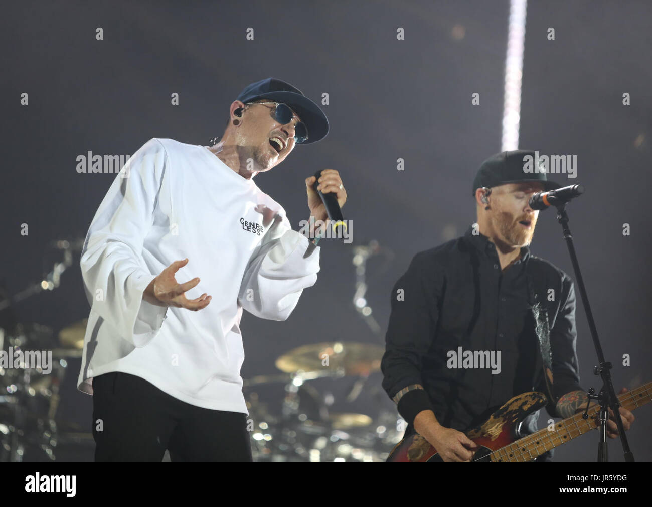 Linkin Park concert au O2 Arena de Londres comprend : Linkin Park où : London, Royaume-Uni Quand : 03 Oct 2017 Credit : Ricky Swift/WENN.com Banque D'Images