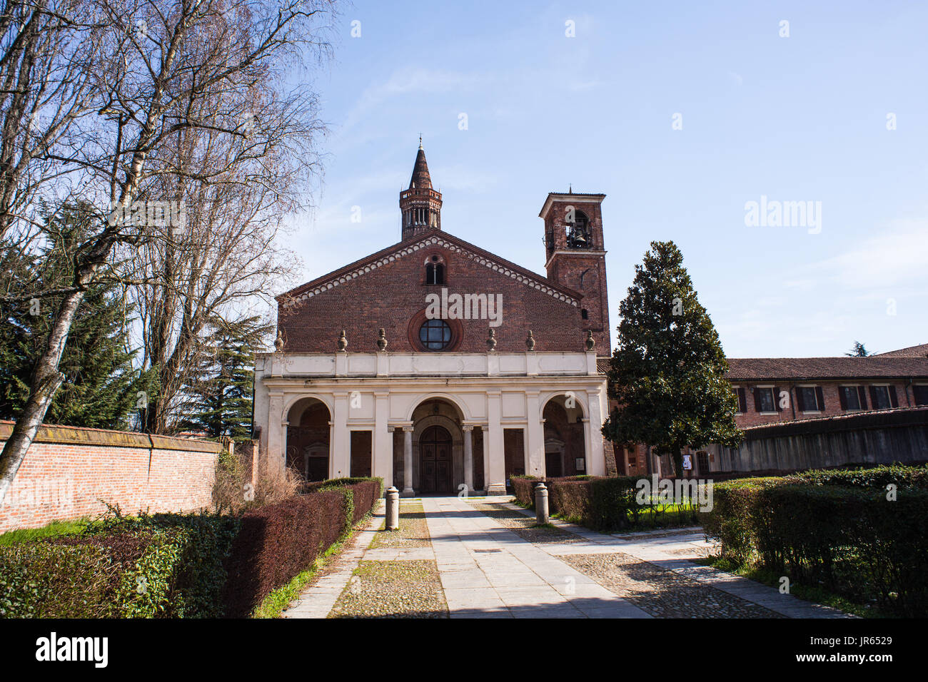 L'Abbaye de Santa Maria di Chiaravalle Milanese appelé Rovegnano Banque D'Images