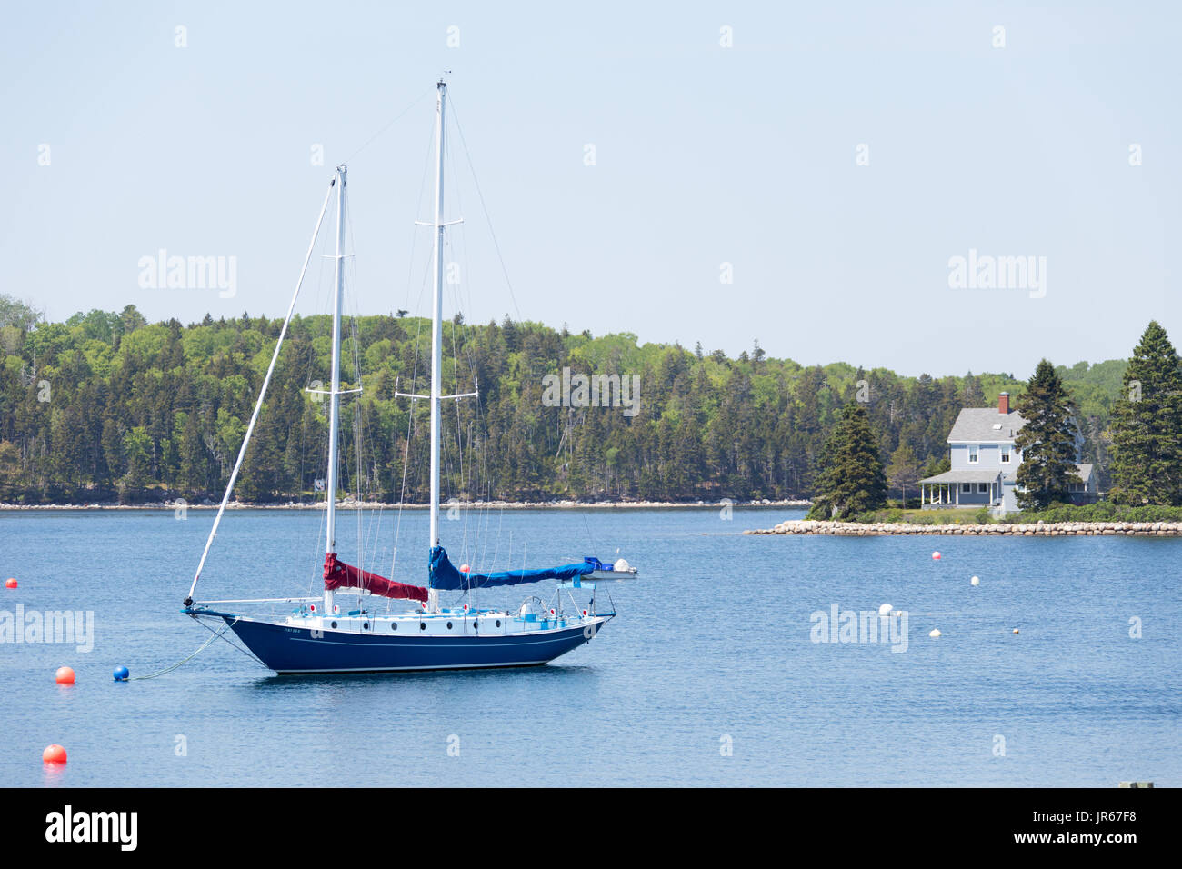 L'île de Little Fish, Chester, Nova Scotia, Canada Banque D'Images