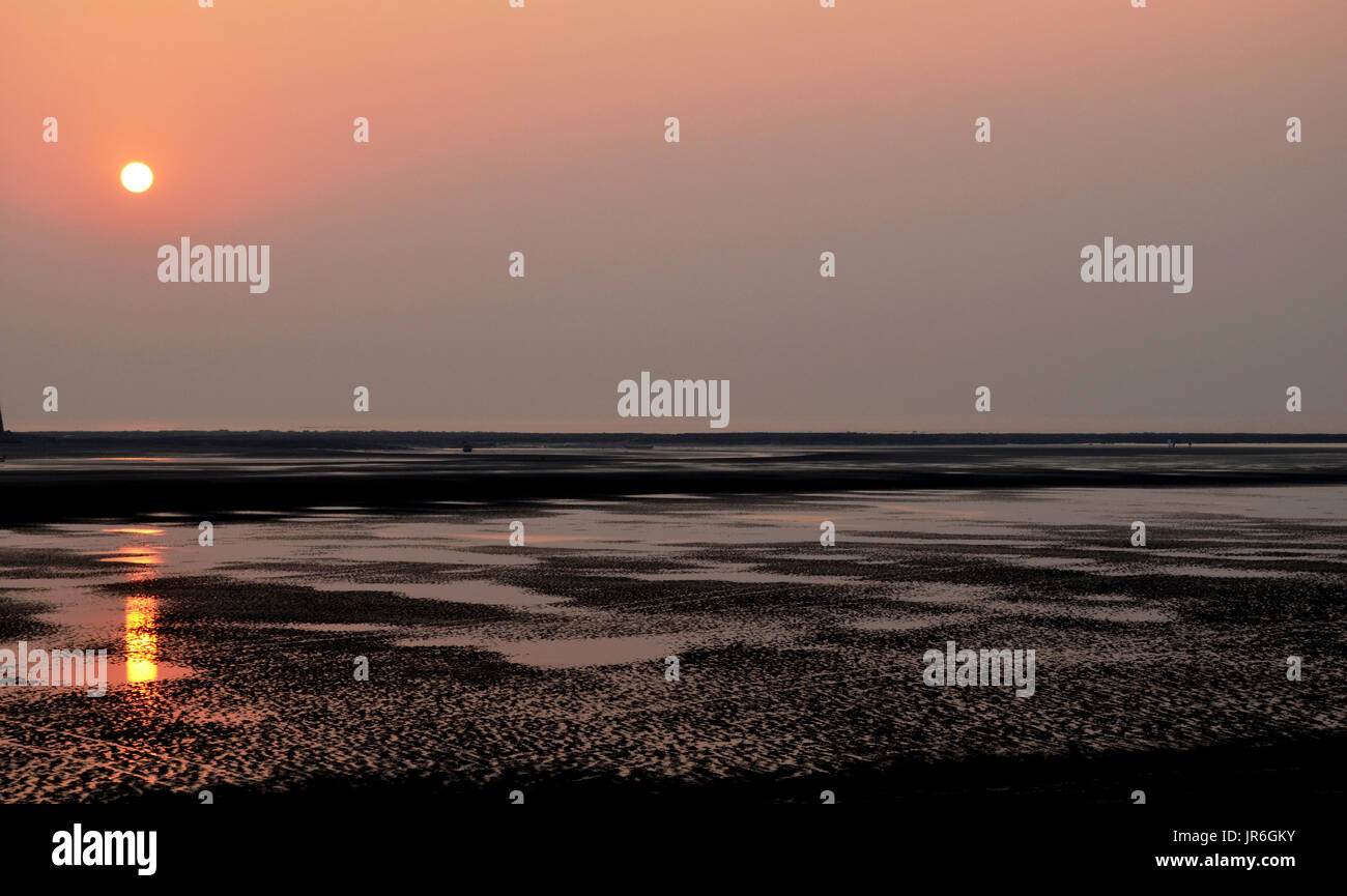 Une vue du coucher du soleil Banque D'Images