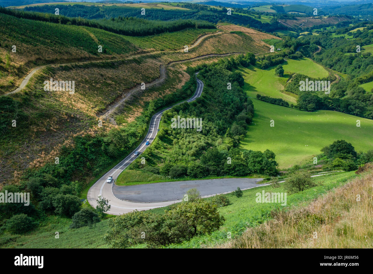 À l'échelle du, de Pain de Sucre, près de Cynghordy, Carmarthenshire, Pays de Galles, Royaume-Uni Banque D'Images