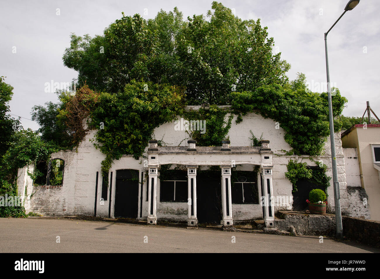Les ruines de ranson - maison ancienne boulangerie et residence maison construite en 1850 village pré kilmuckridge, comté de Wexford Irlande Banque D'Images