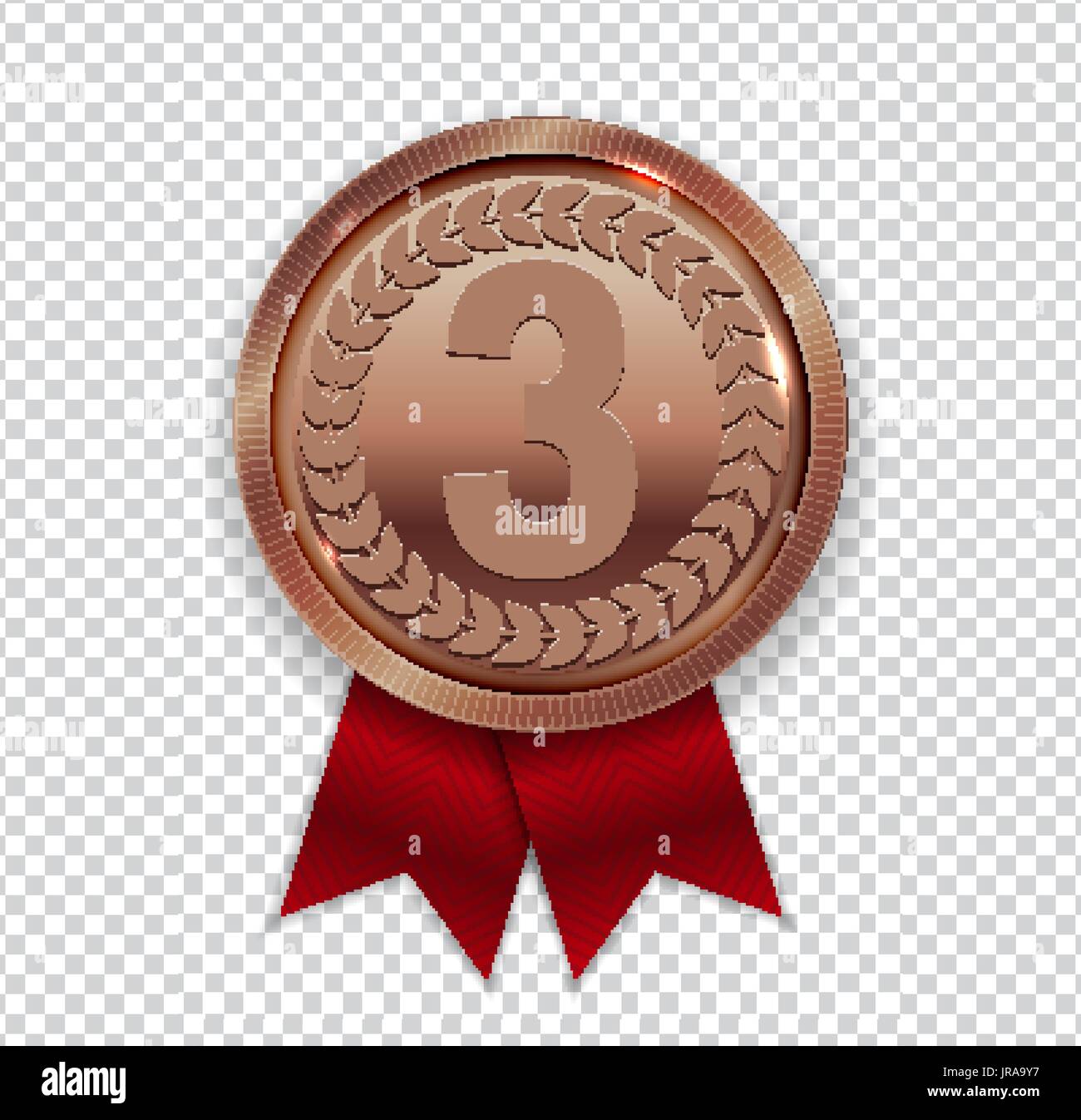 Médaille Avec L'icône De Rubans Première Récompense