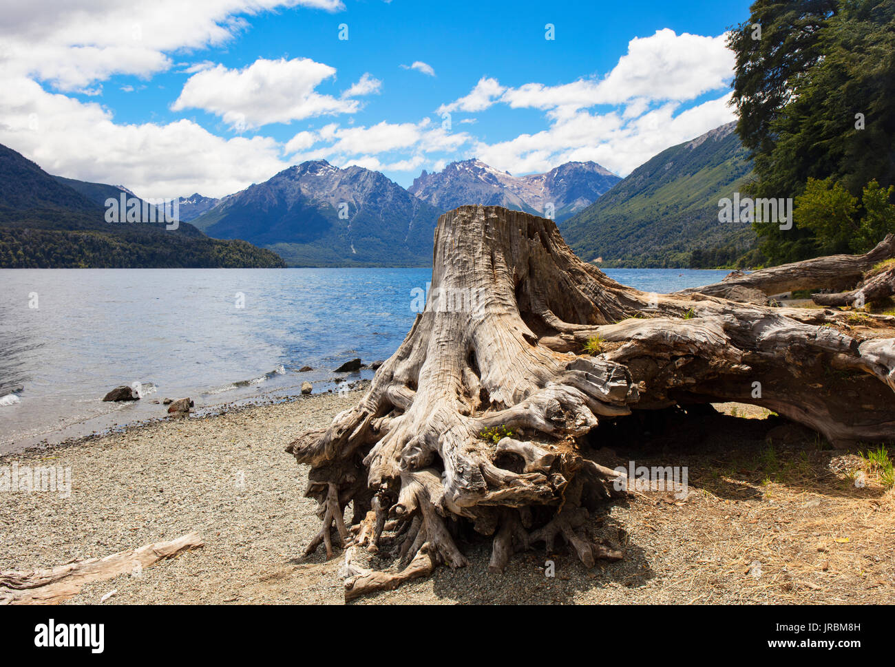 Paysage sur le lac Mascardi. San Carlos de Bariloche, Argentine. Banque D'Images
