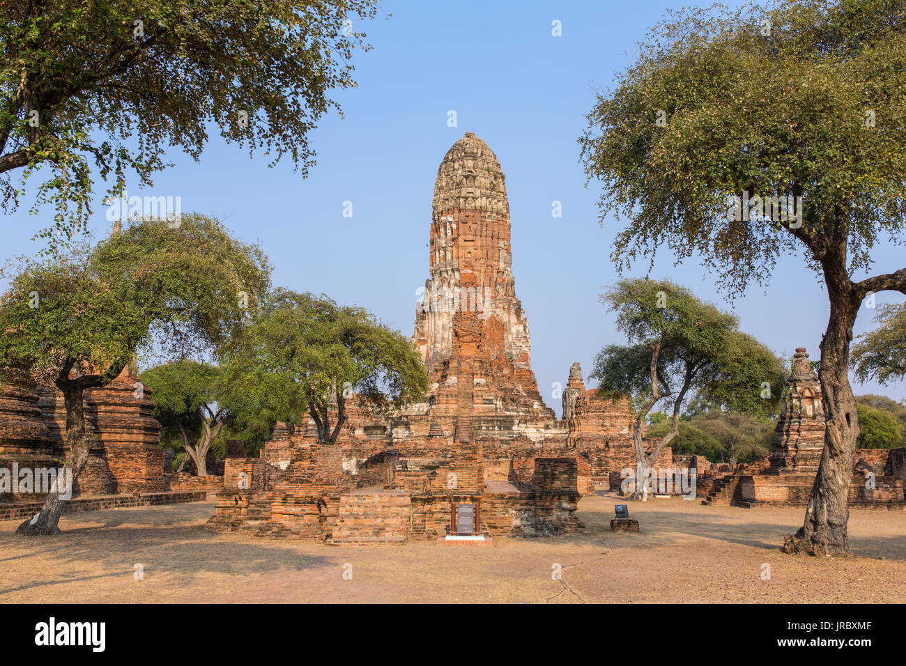 Wat Phra Ram Temple à Ayuthaya Historical Park, site du patrimoine mondial de l'UNESCO en Thaïlande Banque D'Images