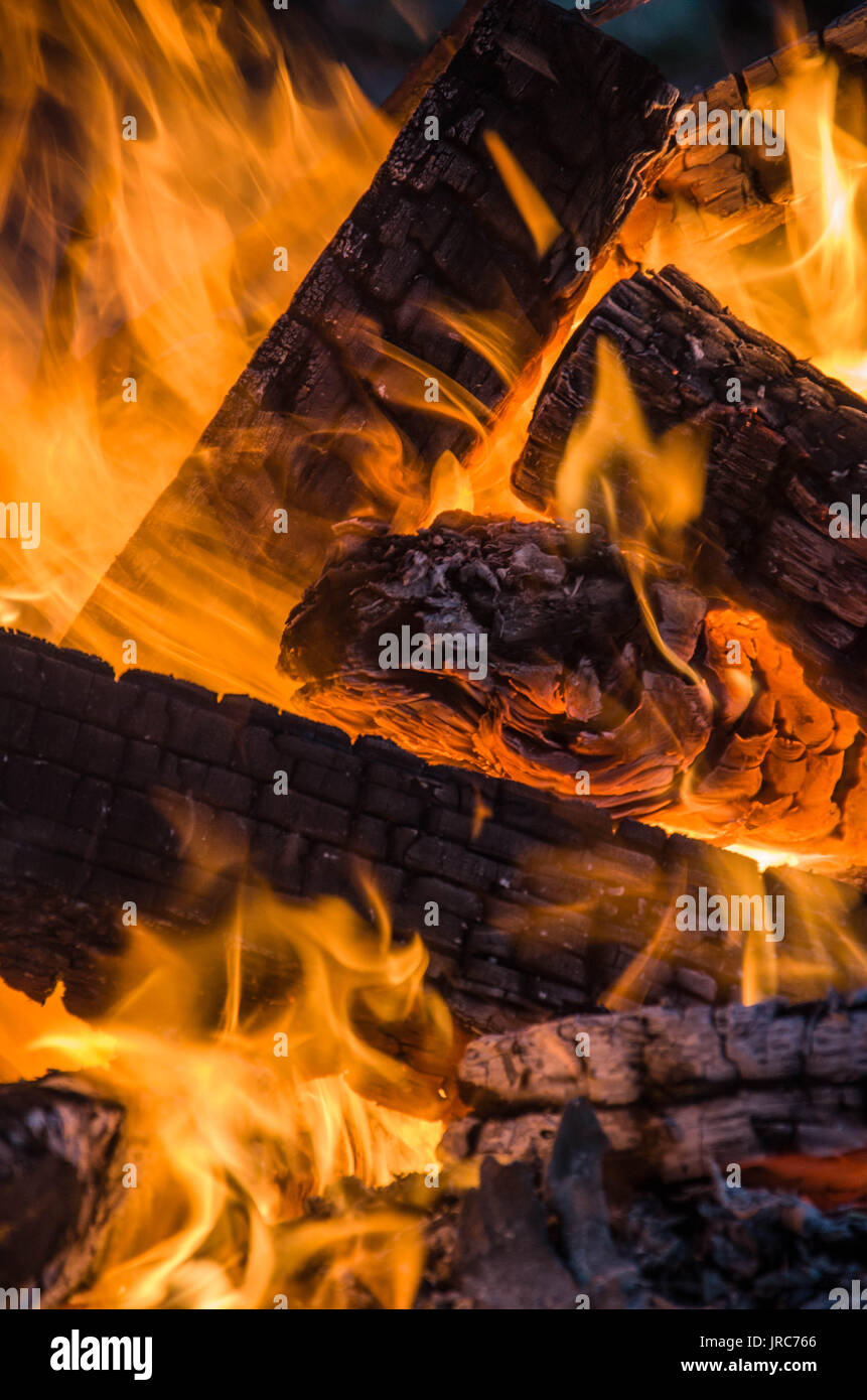 Vietwater flams libre de voyager. feu de camp rendre came Banque D'Images