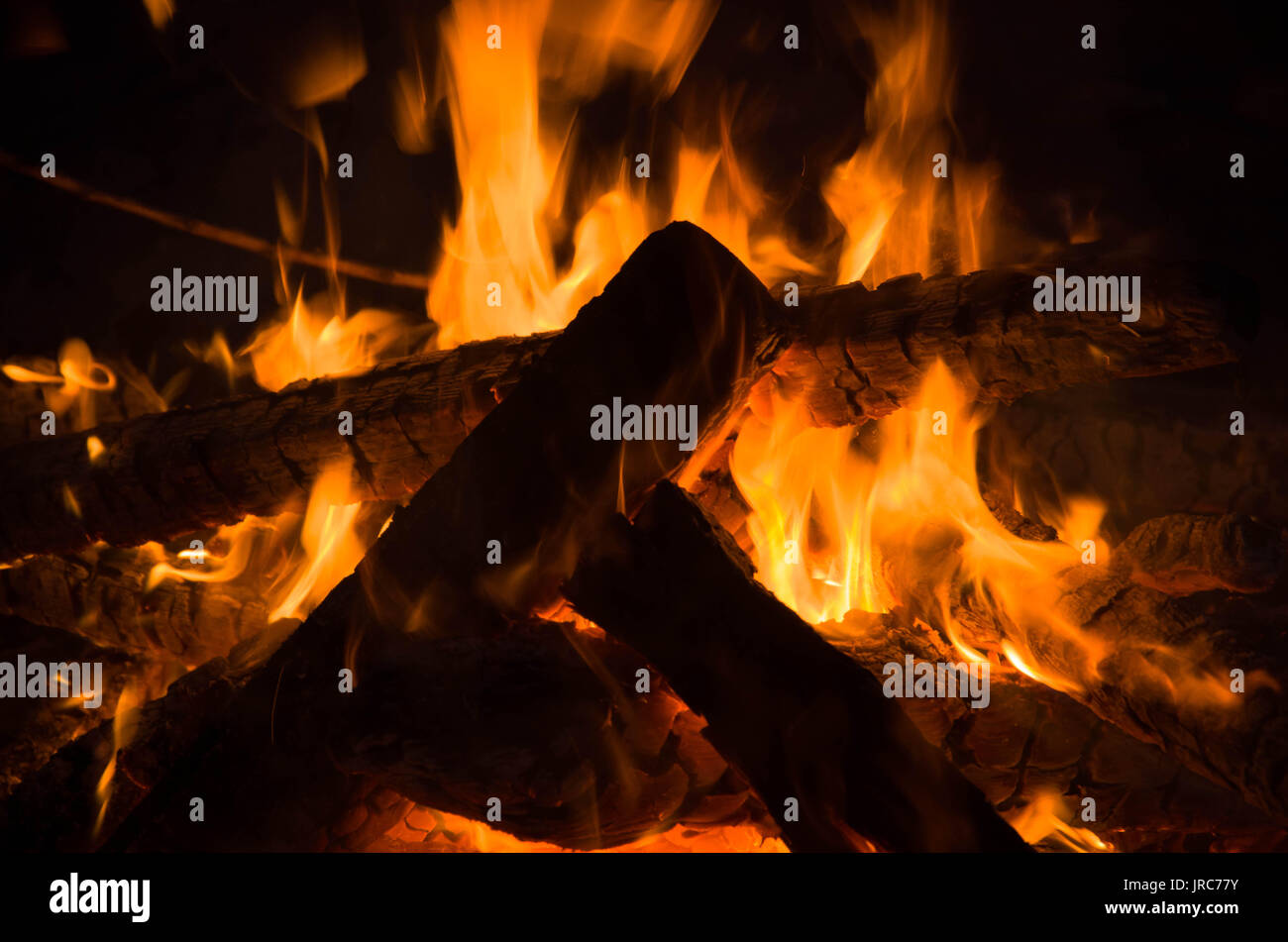 Vietwater flams libre de voyager. feu de camp rendre came Banque D'Images