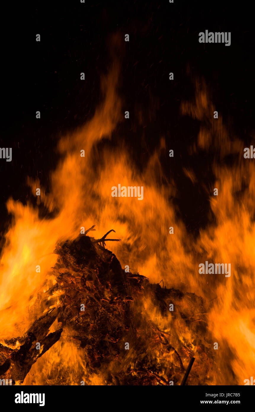 Vietwater flams libre de voyager. feu de camp rendre came Banque D'Images