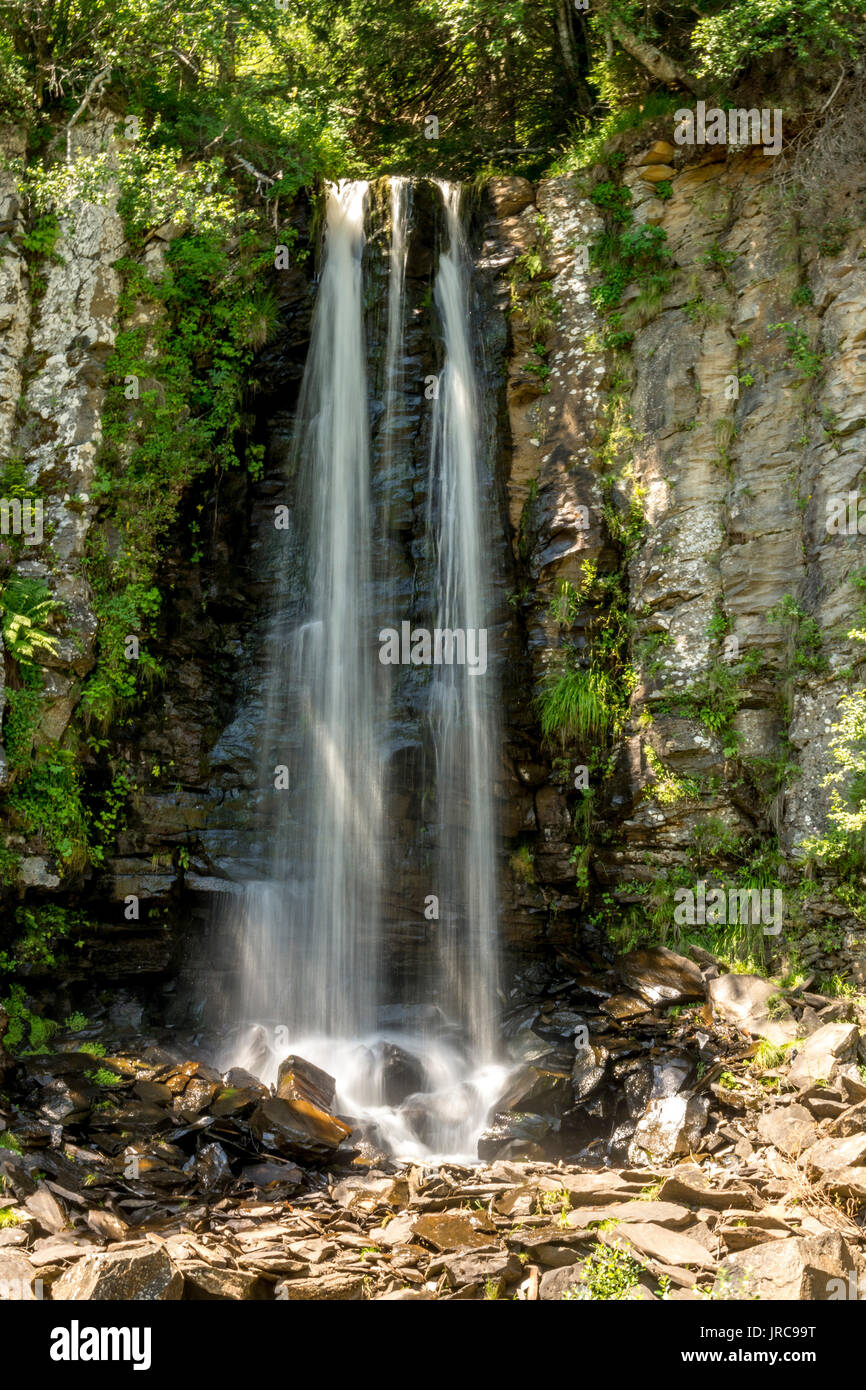 Guery cascade, Parc Naturel des Volcans d'Auvergne les volcans d'Auvergne, Puy de Dome, Auvergne, France Banque D'Images