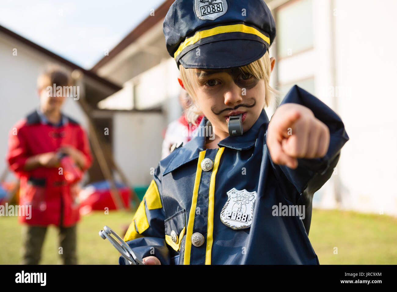 Déguisement d'officier de police pour enfants, costume de Pourim