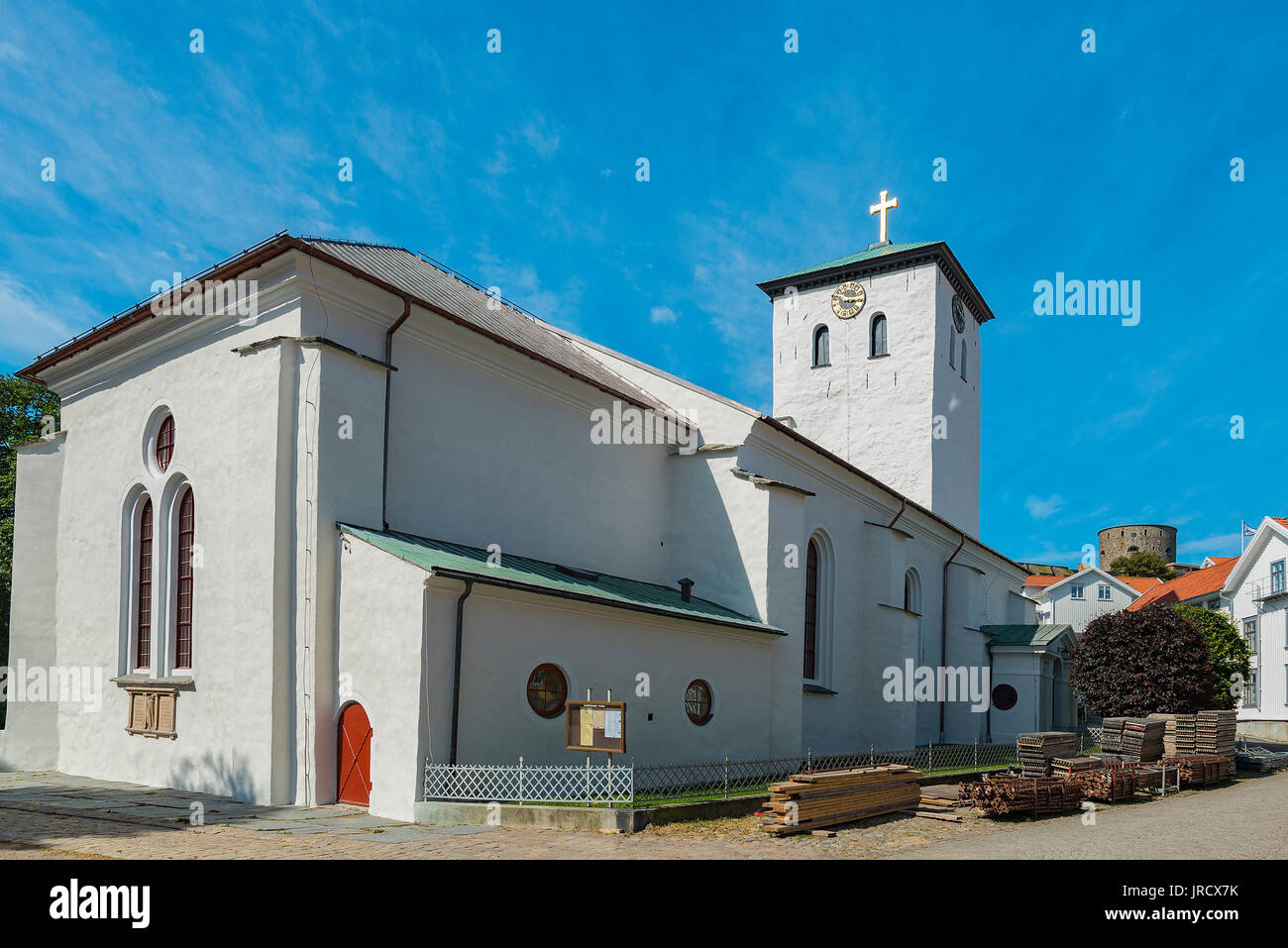 L'Église est une église Marstrand à Marstrand, bâtiment de la Suède. Marstrand appartenant à la paroisse de l'Eglise de Suède, il est supposé avoir été Banque D'Images