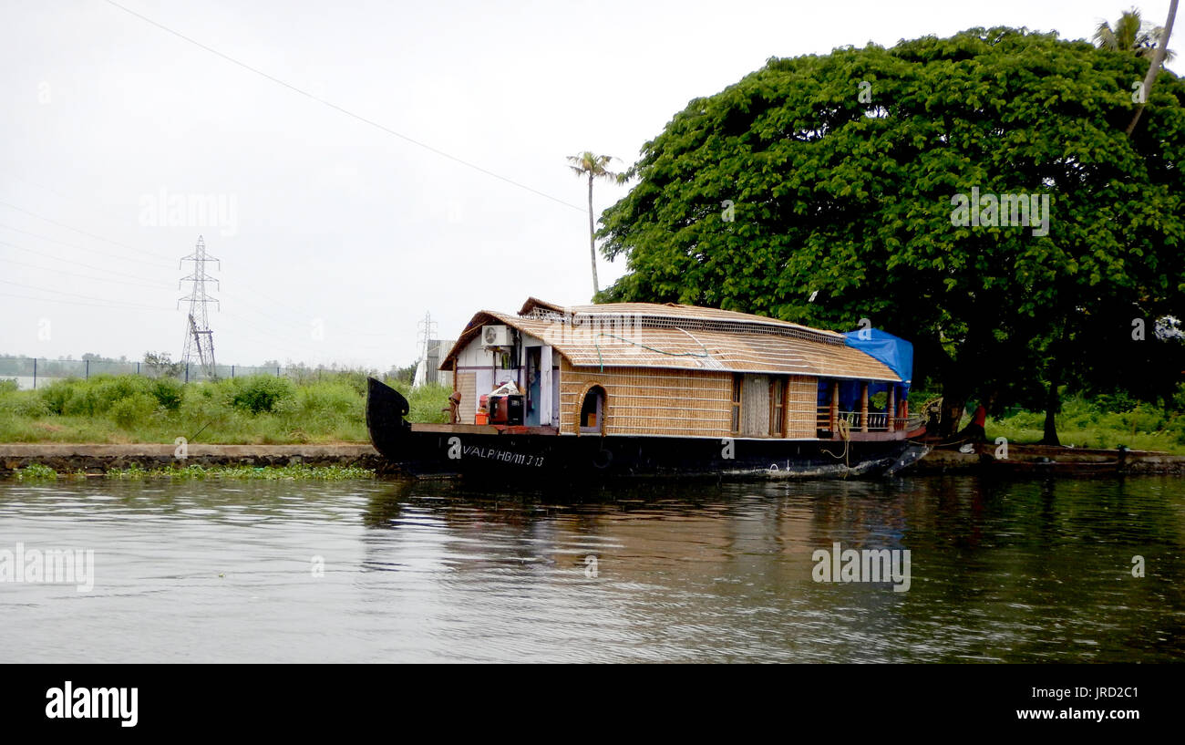 Belle Kerala backwaters Banque D'Images