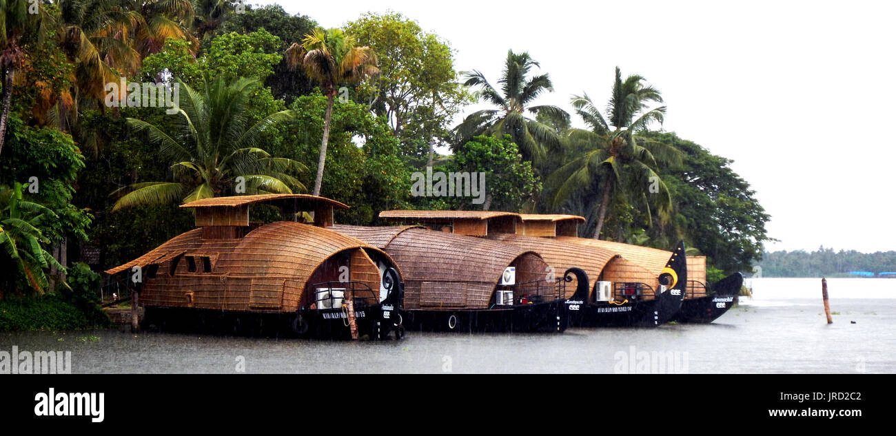 Belle Kerala backwaters Banque D'Images
