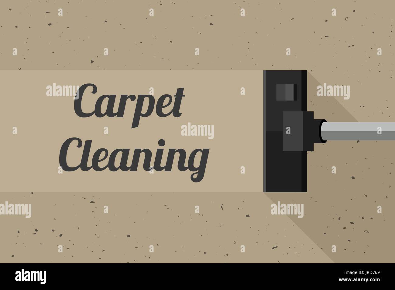 Bannière de nettoyage de tapis Illustration de Vecteur