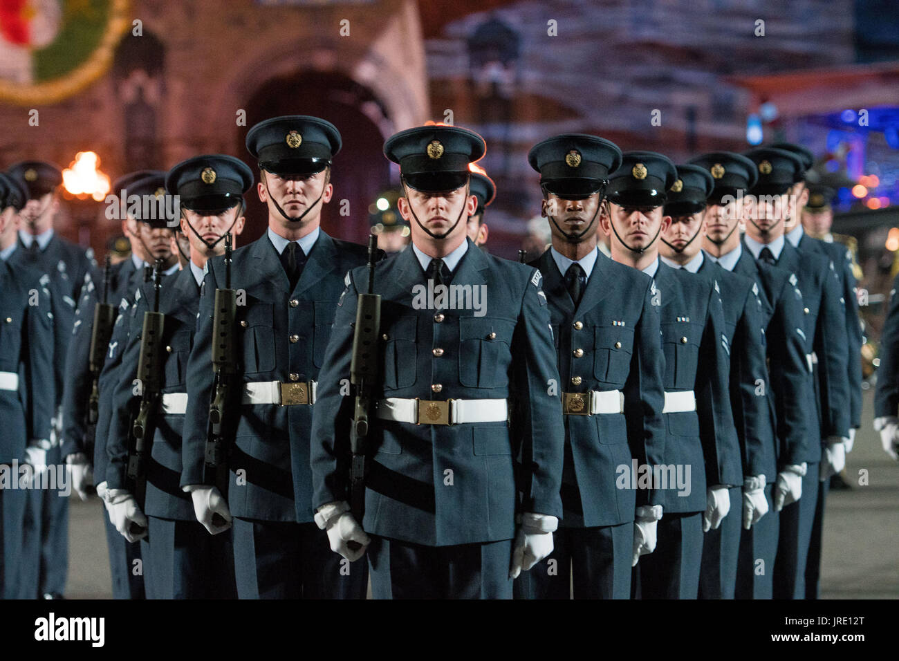 Le tattoo militaire royal de 2017, le château d'Édimbourg Banque D'Images