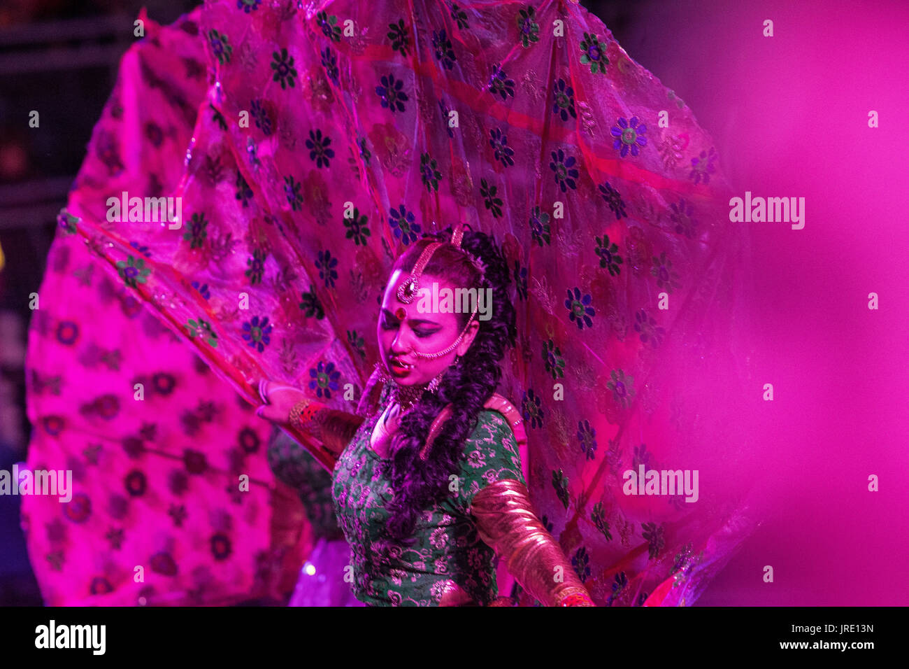 Le tattoo militaire royal de 2017, le château d'Édimbourg la bande de la marine indienne Banque D'Images