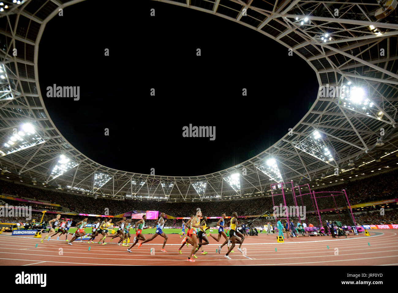 10000 mètres de course hommes - IAAF World Championships Londres 2017 Banque D'Images