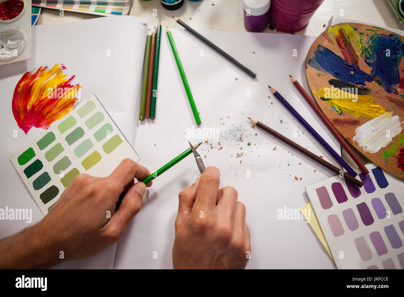 Lot De 4 Blocs Papier De Verre Pour Affûter Crayons - Idéal Dessin, Fusain, Pastel - Outil Artiste