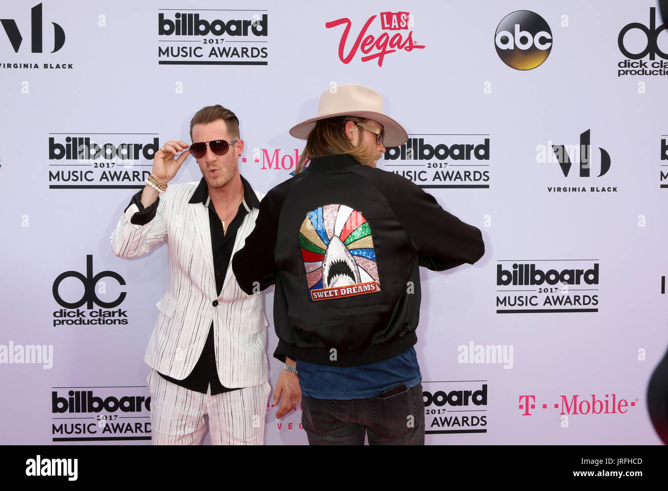 2017 Billboard Awards tenue à la T-Mobile Arena - Arrivées en vedette : Florida Georgia Line, Tyler Hubbard, Brian Kelley Où : Las Vegas, Nevada, United States Quand : 21 mai 2017 Credit : Nicky Nelson/WENN.com Banque D'Images