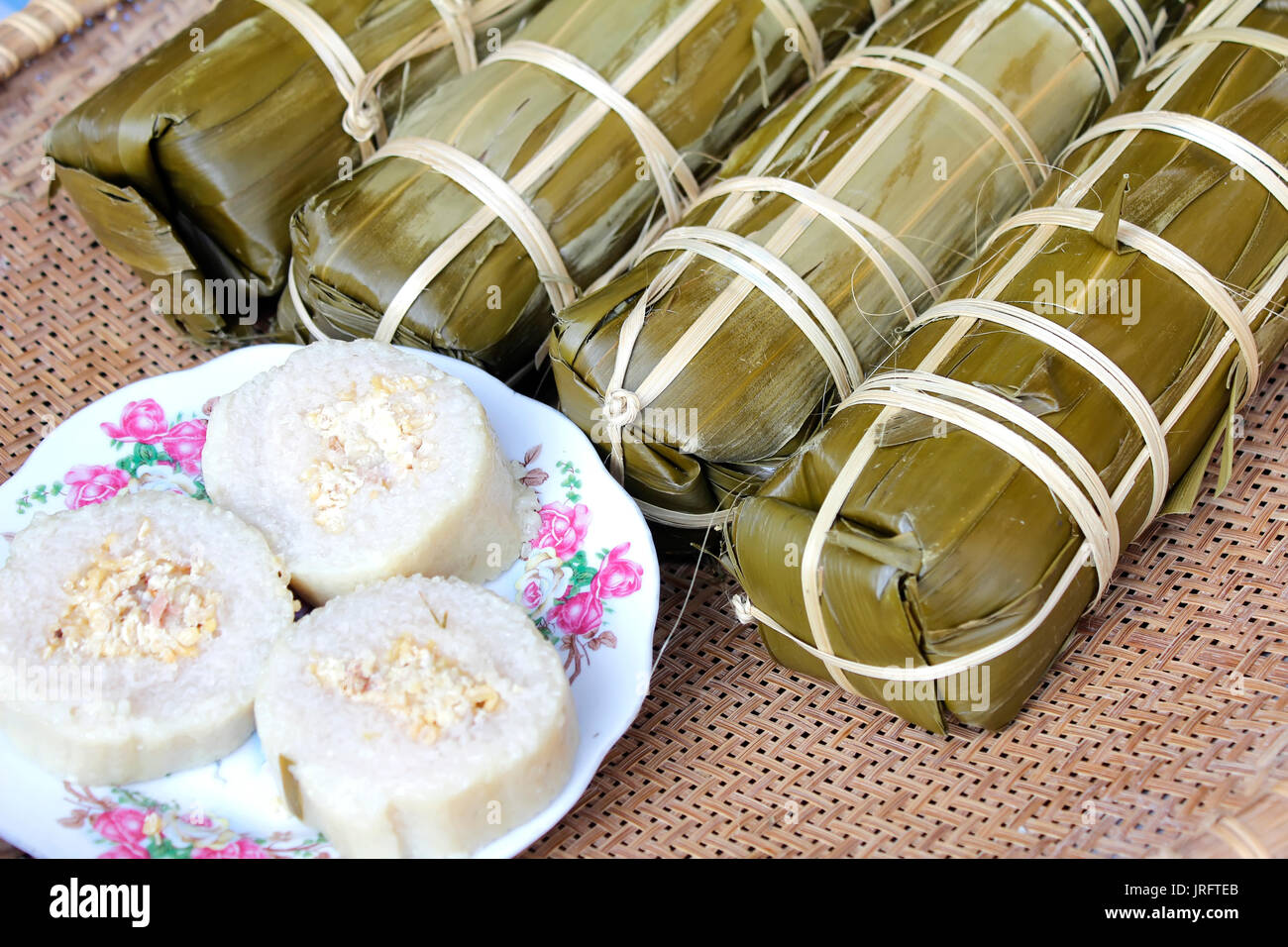 Gateau De Riz Traditionnels Du Vietnam Photo Stock Alamy