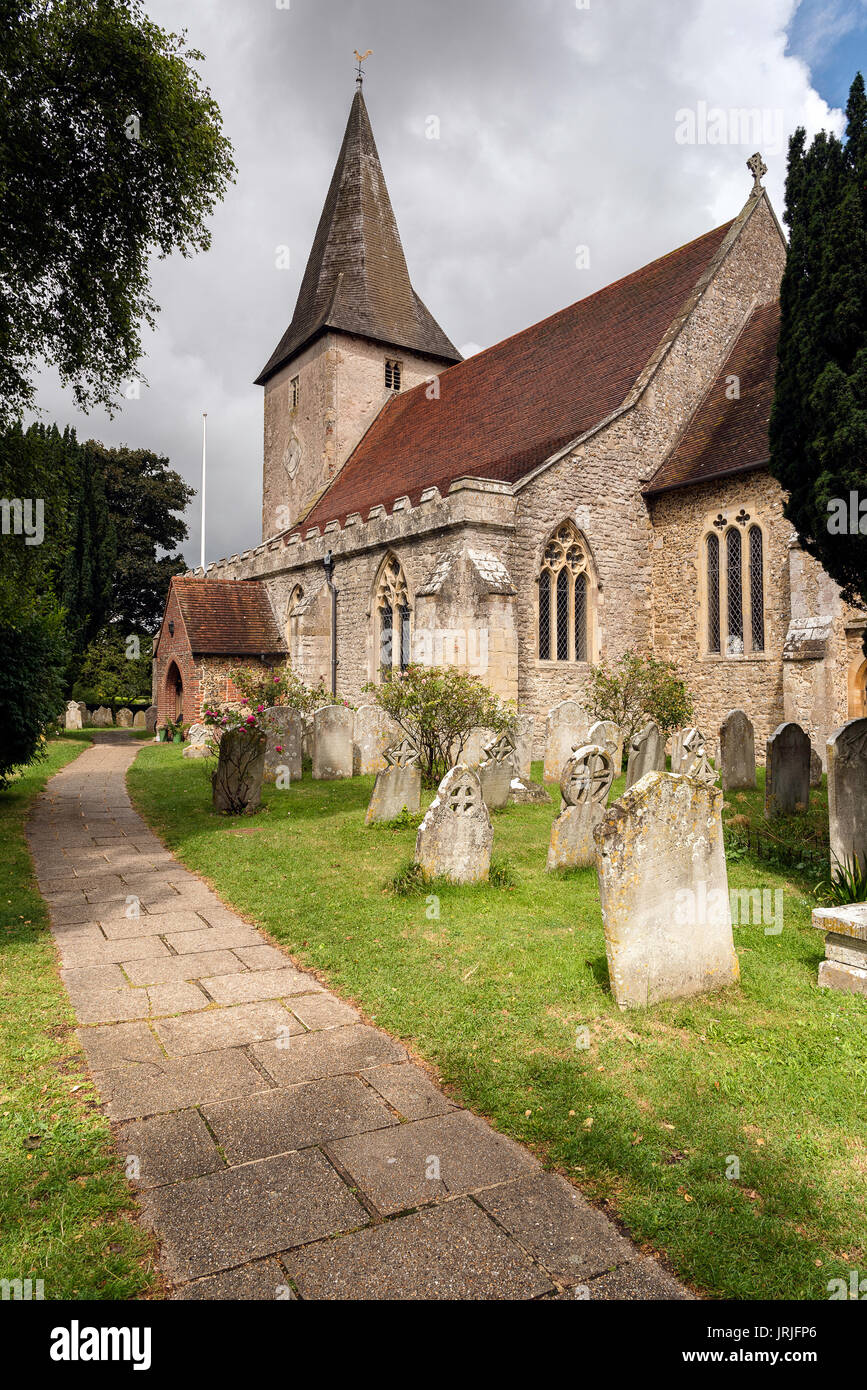 L'église Holy Trinity, Bosham, West Sussex, Angleterre Banque D'Images
