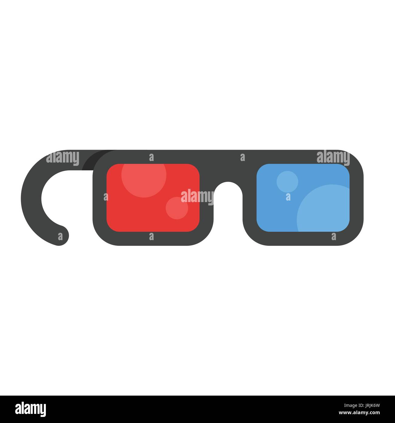 Télévision vecteur icône style film 3d lunettes. Isolé sur fond blanc. Illustration de Vecteur