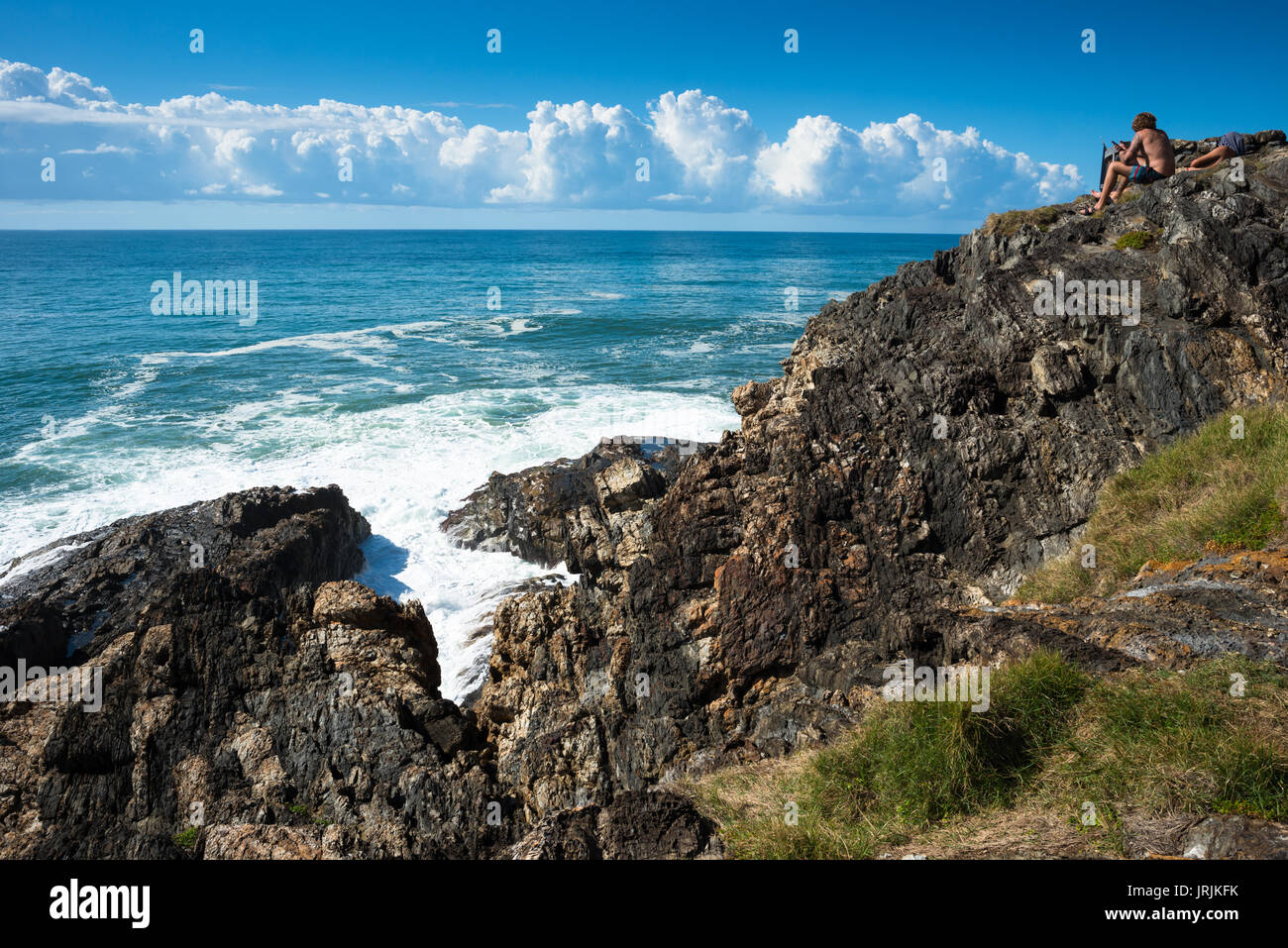 Vues de Mutton Bird island, Coffs Harbour, NSW, Australie. Banque D'Images
