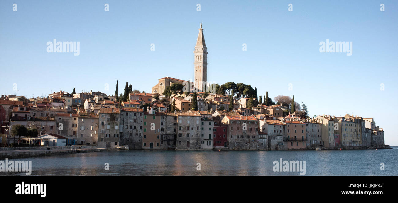 Vue de la ville de Rovinj, Croatie Banque D'Images