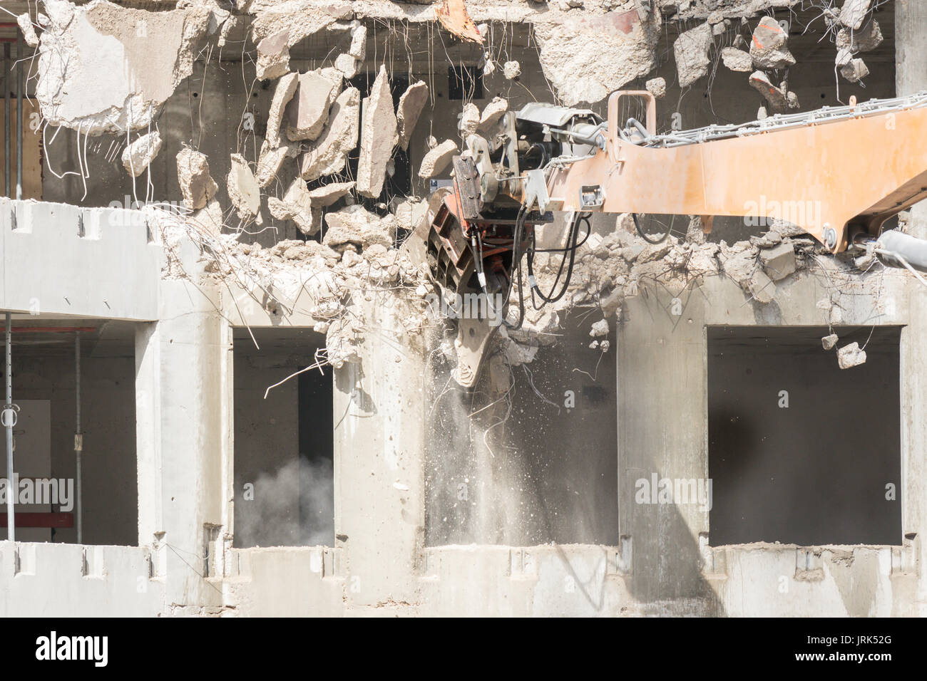 Site de démolition d'un bâtiment Banque D'Images