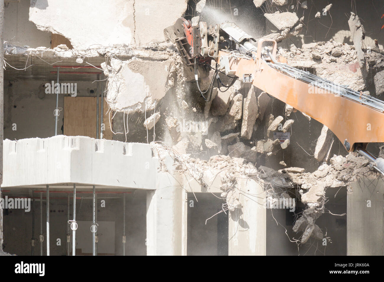 Site de démolition d'un bâtiment Banque D'Images