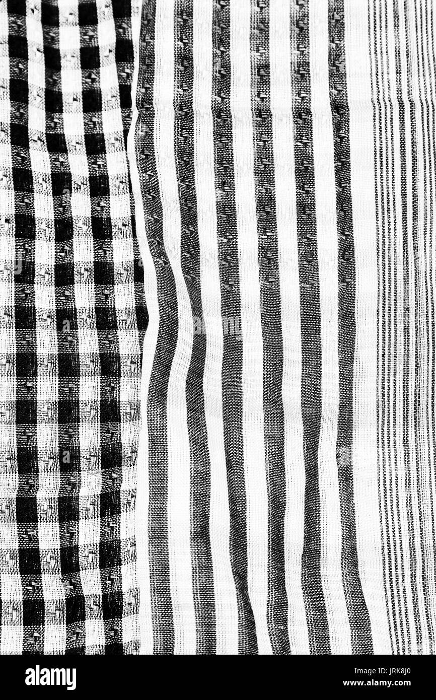 La texture de la symbolique traditionnelle de coton foulard arabe comme background abstract Banque D'Images