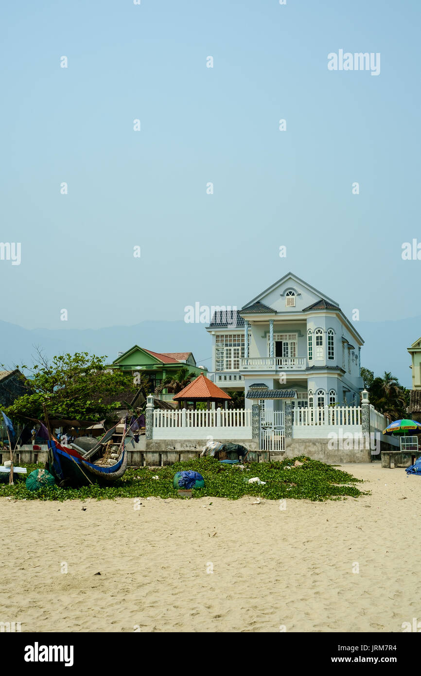 Cabines de plage au Vietnam Banque D'Images