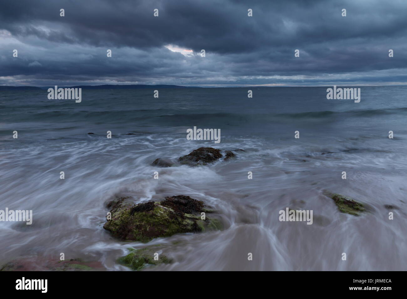 Seascape de couvaison, Moray, Ecosse Banque D'Images