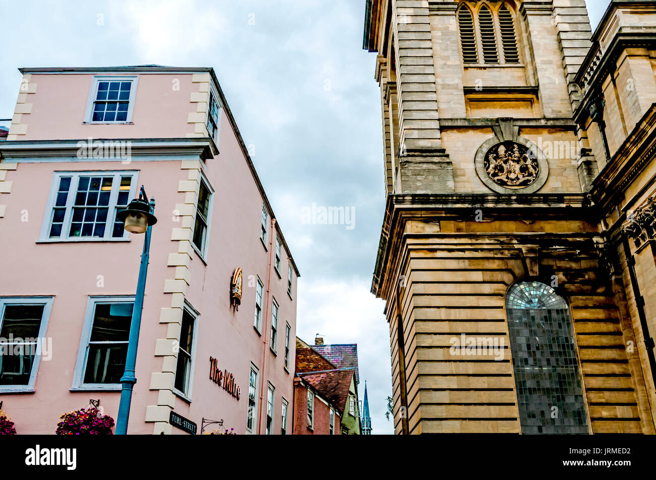 Oxford : All Saints Church, High Street, aujourd'hui bibliothèque Banque D'Images