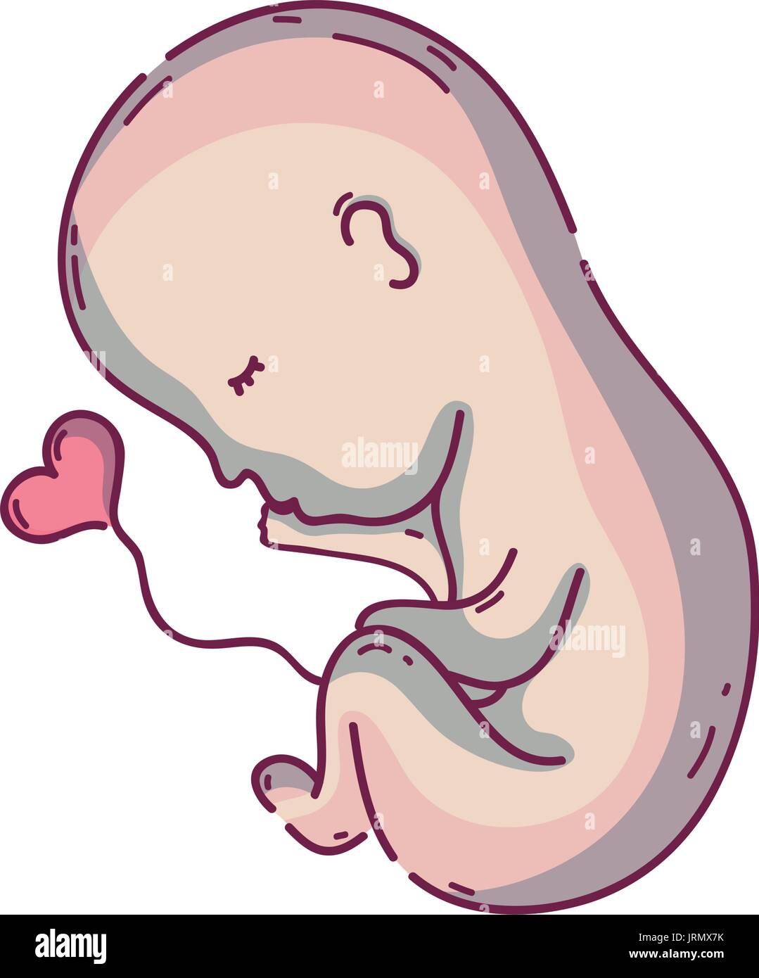 Nouvelle Vie Et Bebe Avec Cordon Ombilical Image Vectorielle Stock Alamy