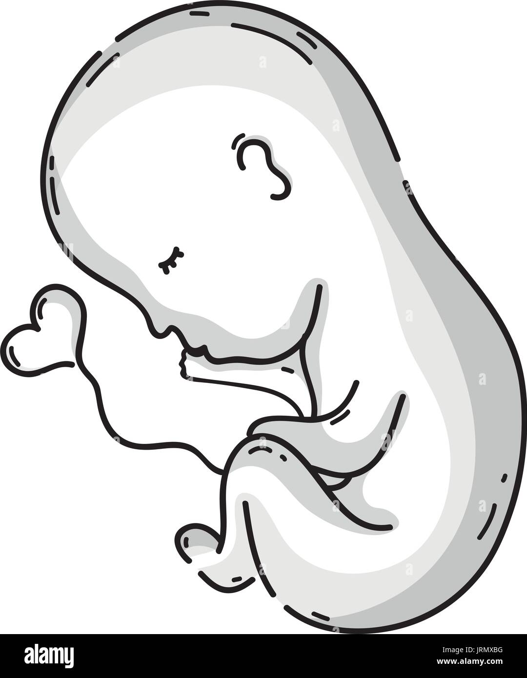 Nouvelle Ligne De Vie Et Bebe Avec Cordon Ombilical Image Vectorielle Stock Alamy