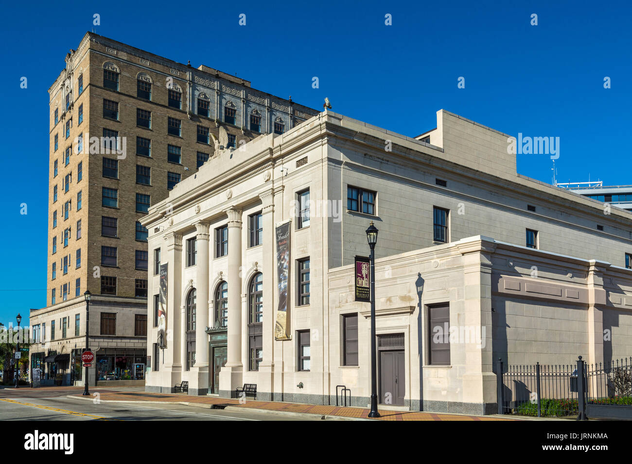 Louisiane, Calcasieu Parish, Lake Charles, Downtown Historic District, Banque Nationale, Marine Calcasieu 844 Ryan Street, construit 1928, maintenant un lieu d'événements Banque D'Images
