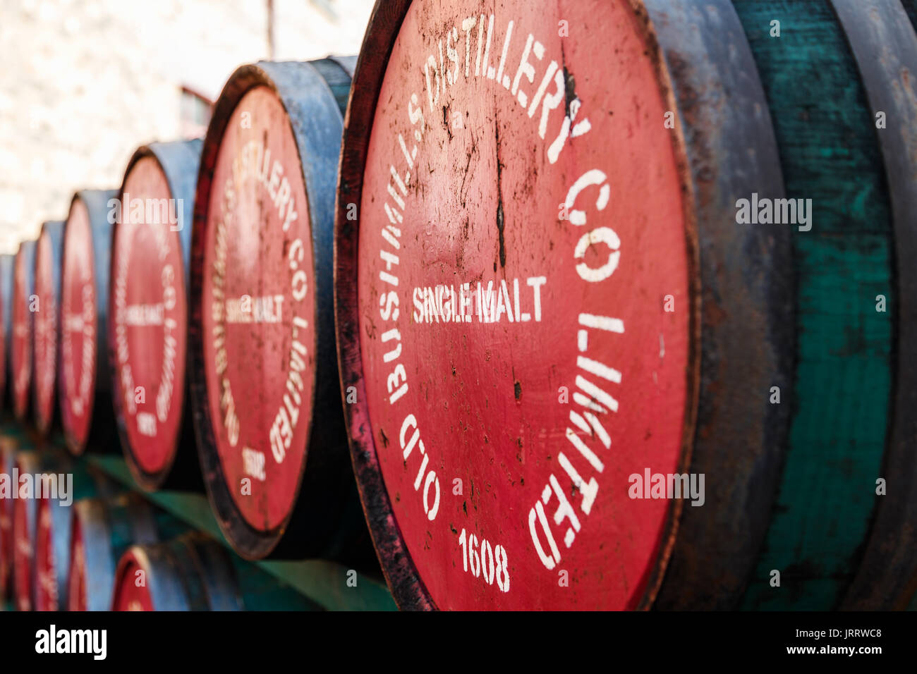 Centre des Visiteurs de Whiskey Bushmills Banque D'Images