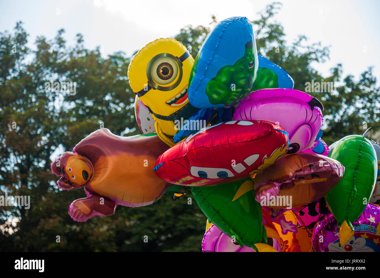 LUBLIN, Pologne- 29 juillet 2017- colourfull baloons pour les enfants en vente à Sztukistrzow Carnaval festival à Lublin Banque D'Images