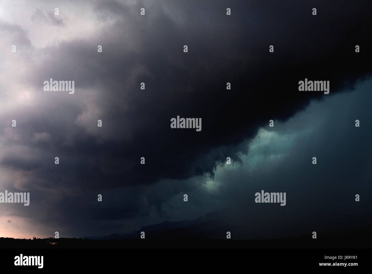 Orage, Tarragone, Espagne. Banque D'Images