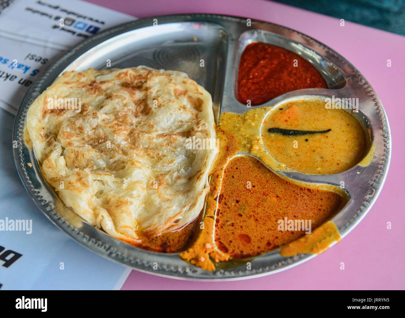 Chennai Roti dans un restaurant à Malacca, Malaisie Banque D'Images