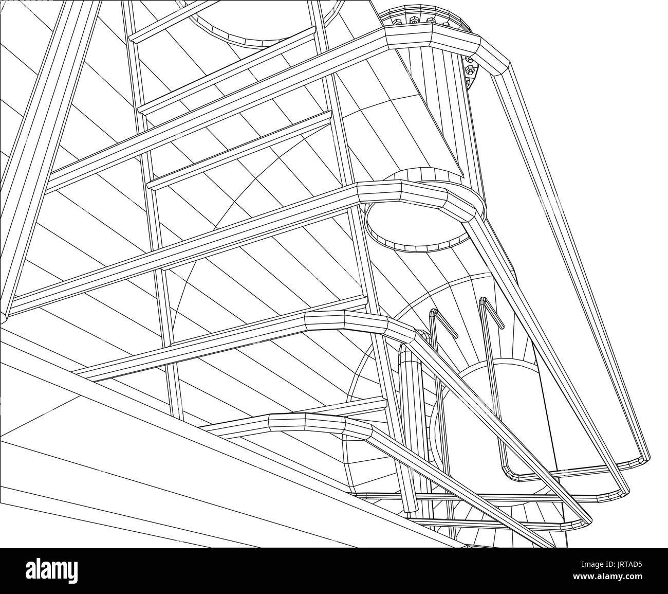 Matériel pour l'industrie pétrolière et gazière. Réservoir industriel. Format EPS10. Vecteur créé de 3d. Illustration de Vecteur