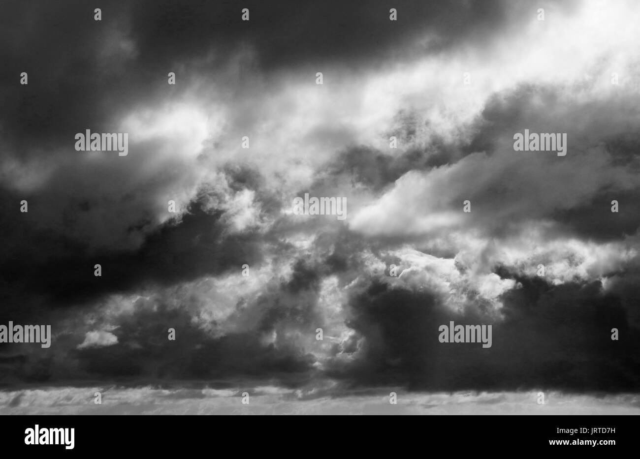 Ciel d'orage Aberystwyth Banque D'Images