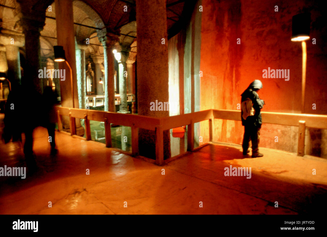 La yerebatan sarnici (l'épave du réservoir ou citerne basilique), Sultanahmet, Istanbul, Turquie Banque D'Images