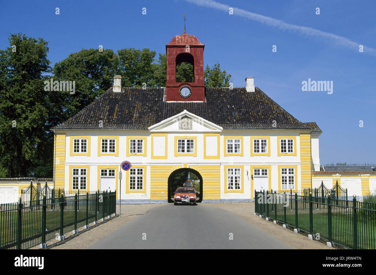 Gate House de Waldemars Logement sur l'île de Tasinge, Fionie, Danemark, Scandinavie, Europe Banque D'Images